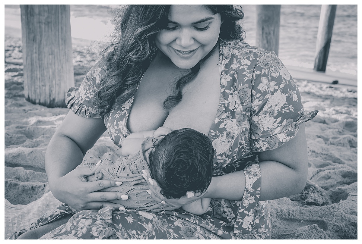 Breastfeeding, nursing, baby, newborn, virginia, photographer, family portraits, beach,