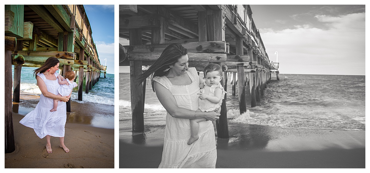 Mini Session, Mommy and Me, Virginia, Virginia Beach Photographer, Beach, Sandy Toes, Giggles,