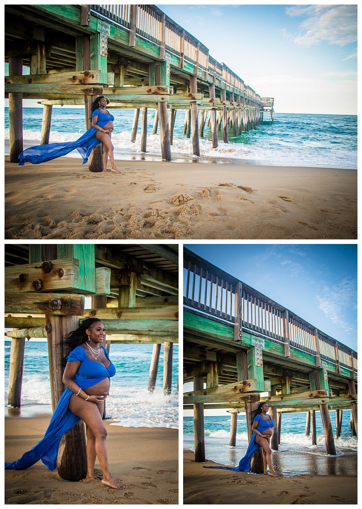 Virginia, Virginia Beach, Maternity, Family, Blue, Beach Portraits, Photographer, Wild Weather, Sandbridge Virginia Beach,