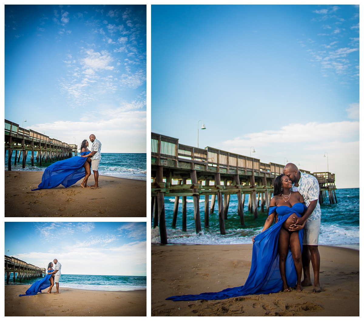 Virginia, Virginia Beach, Maternity, Family, Blue, Beach Portraits, Photographer, Wild Weather, Sandbridge Virginia Beach,