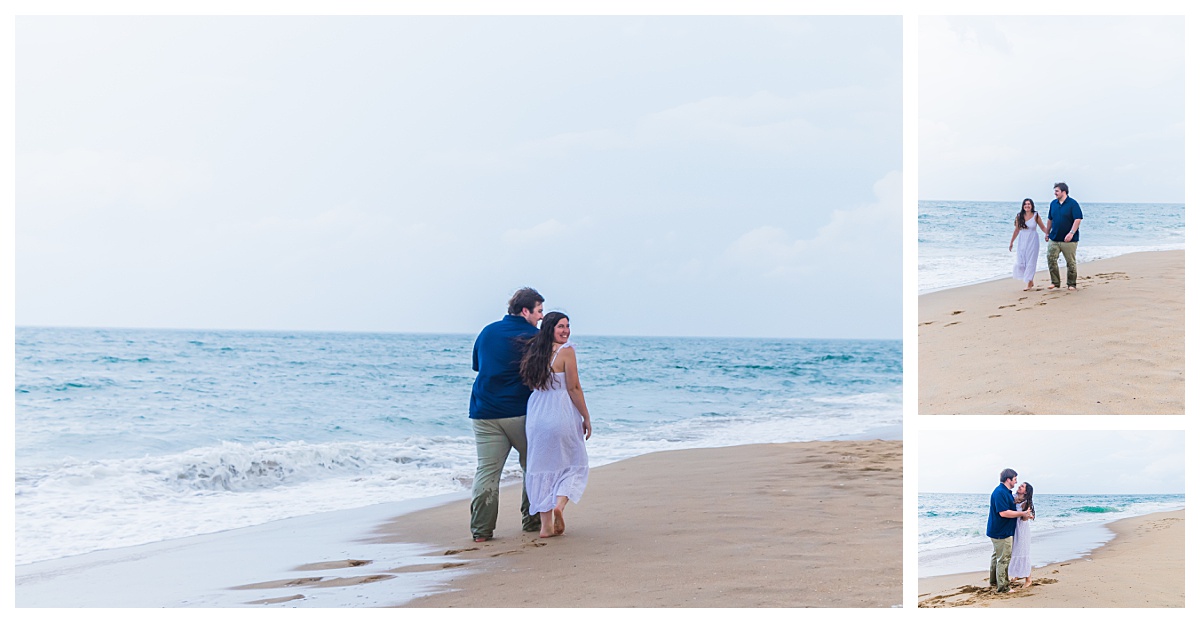 Engagement Portraits, Sandbridge, Engagement Ring, Stormy Photos, Rainbow, Virginia Beach, Virginia Beach Photographer, Wedding Photographer,